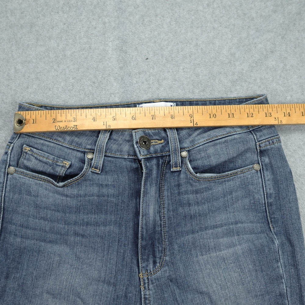 Paige‎ Jeans Womens 27 Blue Margot Ankle High Rise Skinny Ellington Raw Hem - Picture 7 of 14